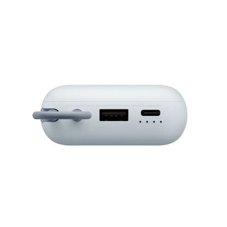 Аккумулятор внешний с встроенным кабелем Xiaomi Power Bank 10000 mAh, синий